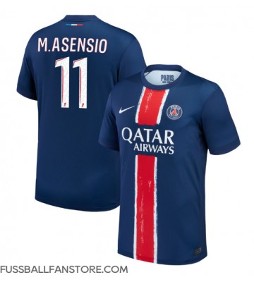 Paris Saint-Germain Marco Asensio #11 Replik Heimtrikot 2024-25 Kurzarm